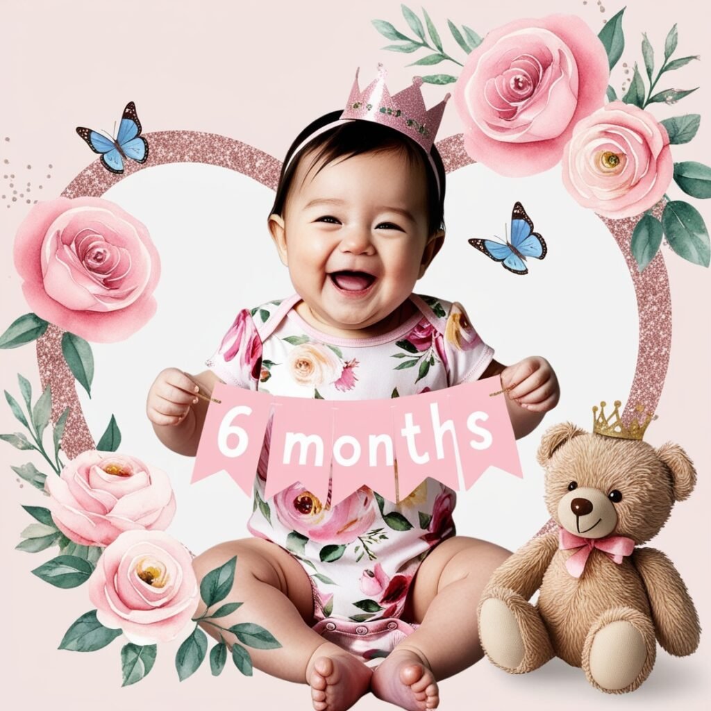 6 Month Birthday Wishes for Baby Girl