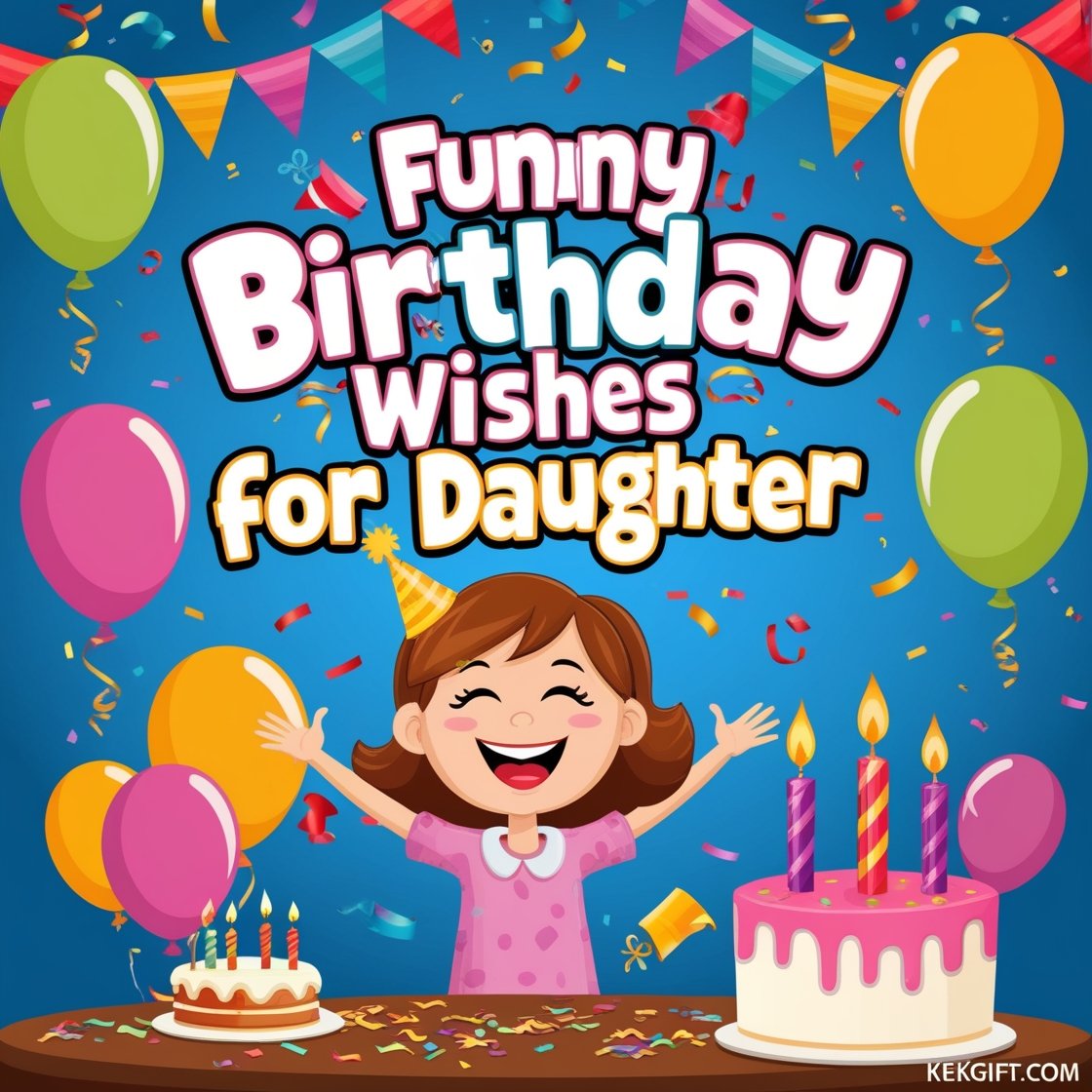 Funny Birthday Wishes for Daughter