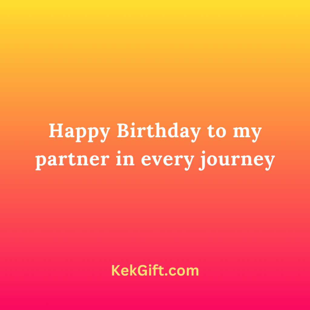 Life Partner Birthday Wishes for Wife