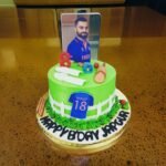 Virat Cricket Theme Cake