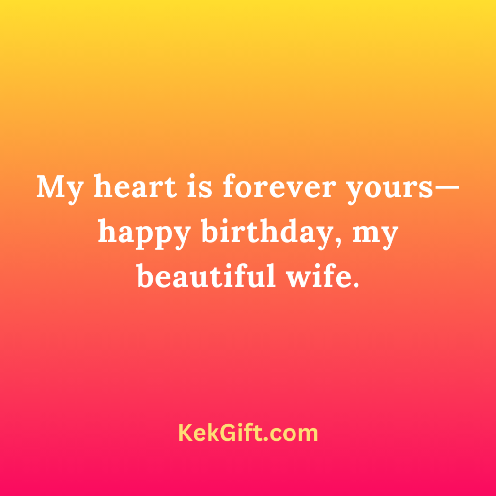 Simple Birthday Wishes for Wife