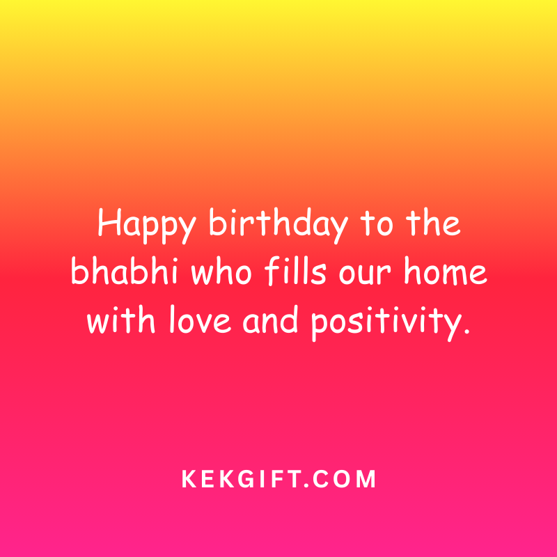 Heart Touching Birthday Wishes for Bhabhi