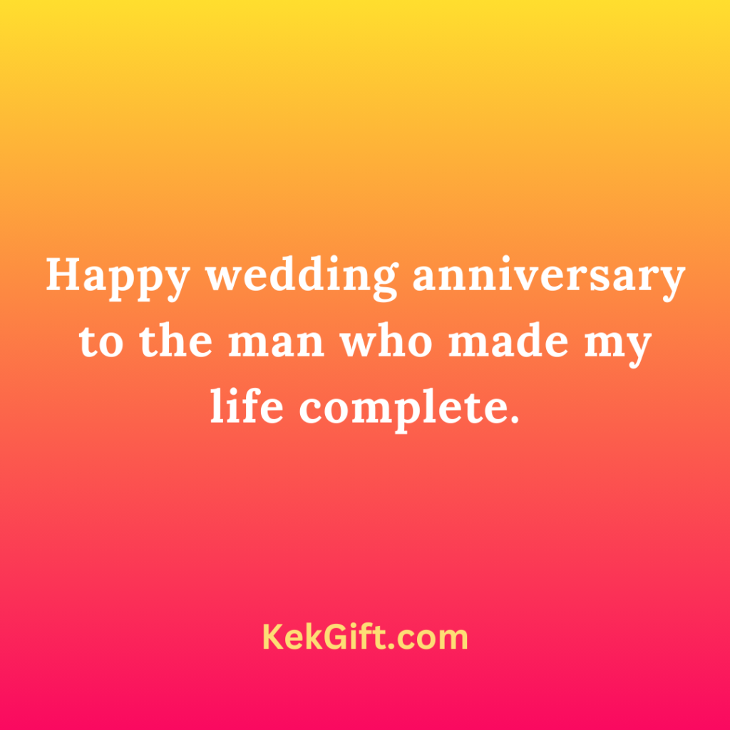 Wedding Anniversary Wishes to Husband