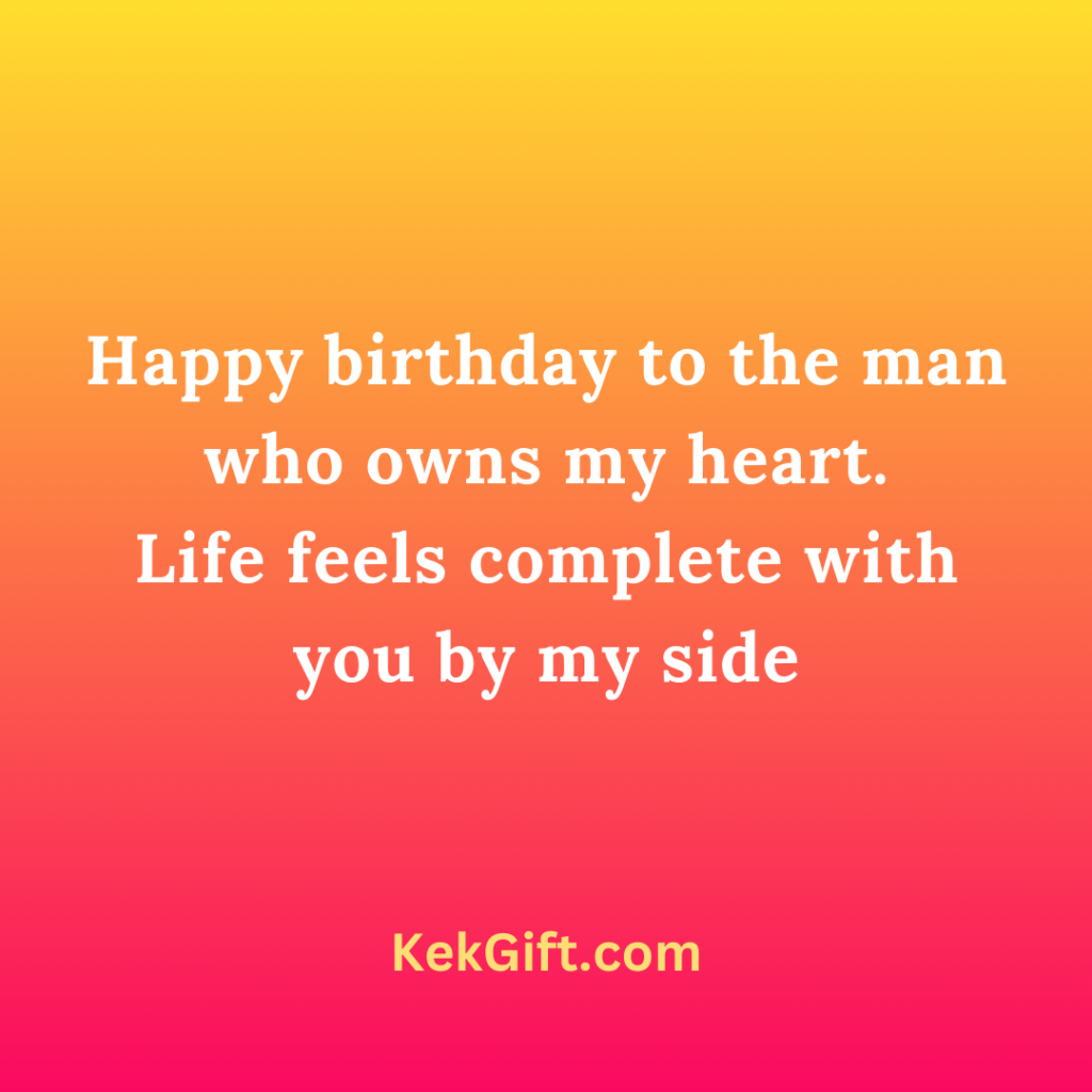 2 Line Heart Touching Birthday Wishes for Boyfriend