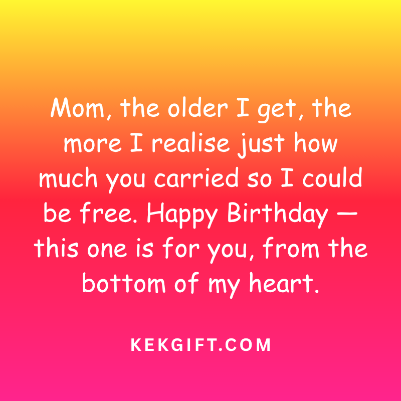 Birthday Wishes for Mom from Son