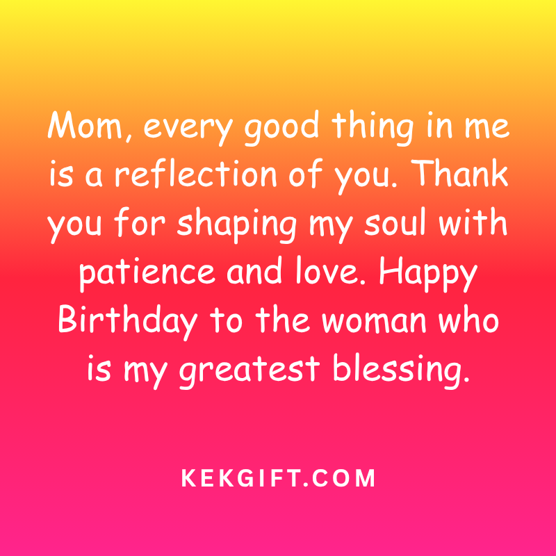 Touching Birthday Wishes for Mom