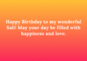 Birthday Wishes for Sali